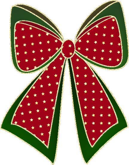 Christmas Bow - Transparent PNG file and Paint Shop Pro Tube