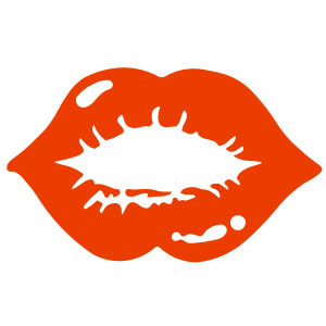 Kissing Lips Decal Sticker...