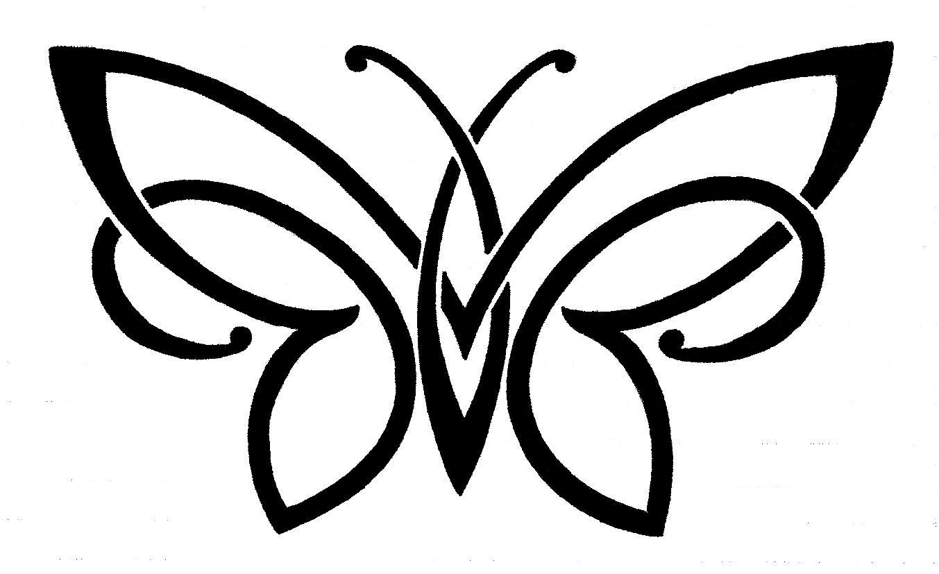 Butterfly Wing Outline - ClipArt Best