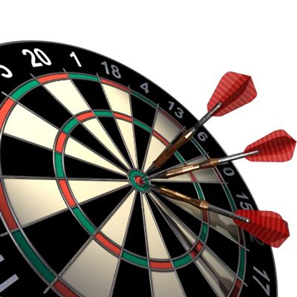 dartboard darts 3d model - ClipArt Best - ClipArt Best