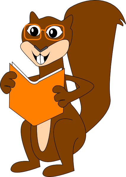 Free Funny Cartoon Squirrel Clip Art