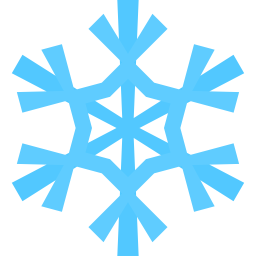 Simple Christmas Snowflake Icon, PNG ClipArt Image