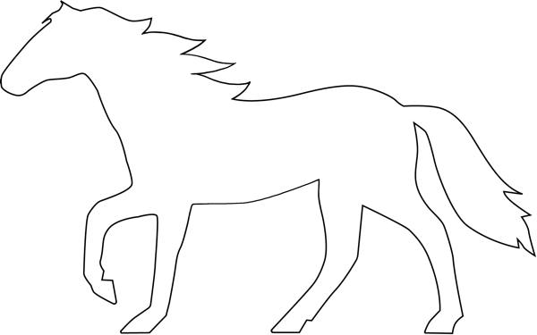 clip art horse outline - photo #48