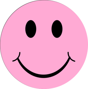 Pink Happyface clip art - vector clip art online, royalty free ...
