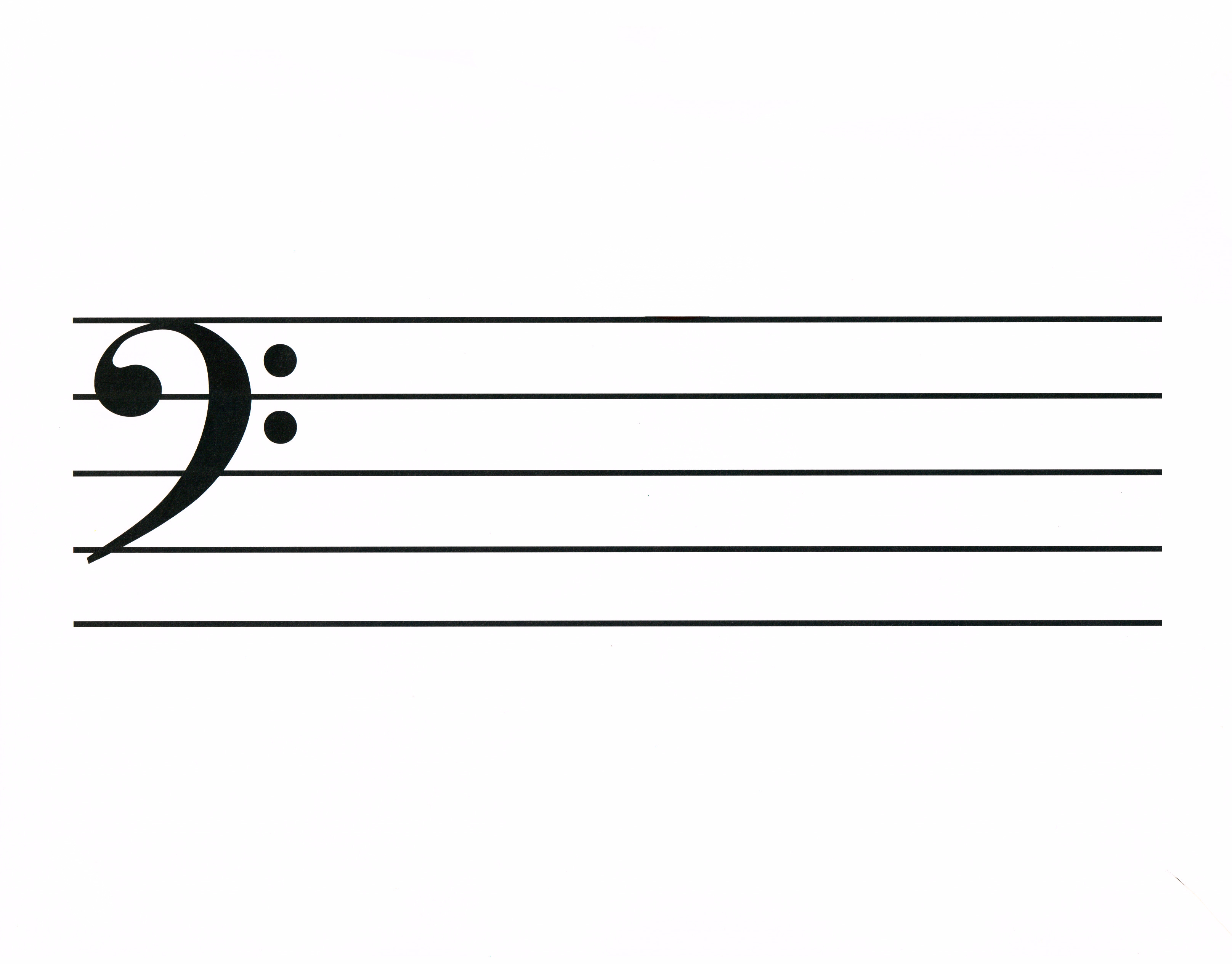 Treble Clef Template Free