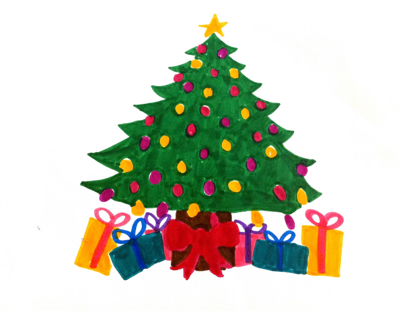 Christmas Tree Drawings Pictures - ClipArt Best