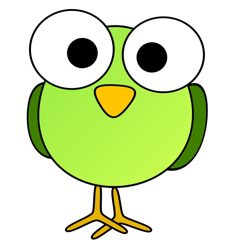 Green Bird Clipart