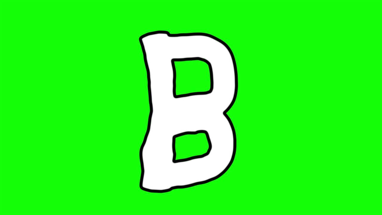 FREE HD video backgrounds – animated letter B cartoon style moving ...