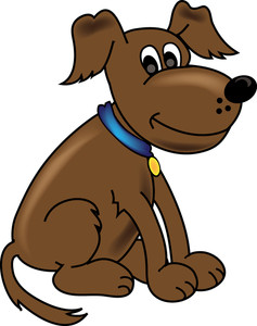 Cartoon Dog Clipart Image - Funny Looking Cartoon Dog With Floppy ...