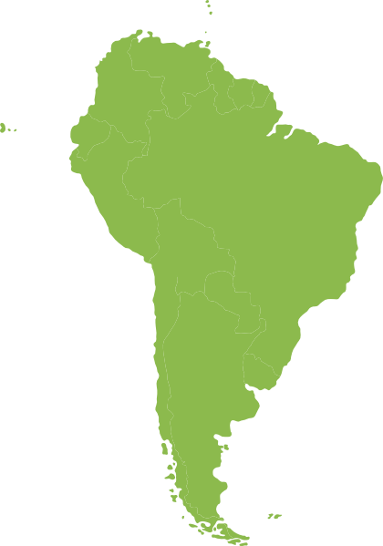 South America Map Clipart