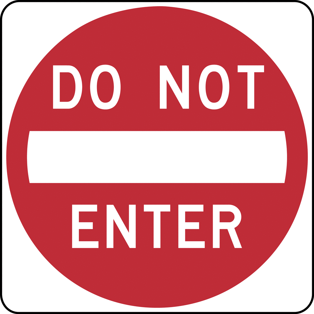 Do Not Signs Clipart