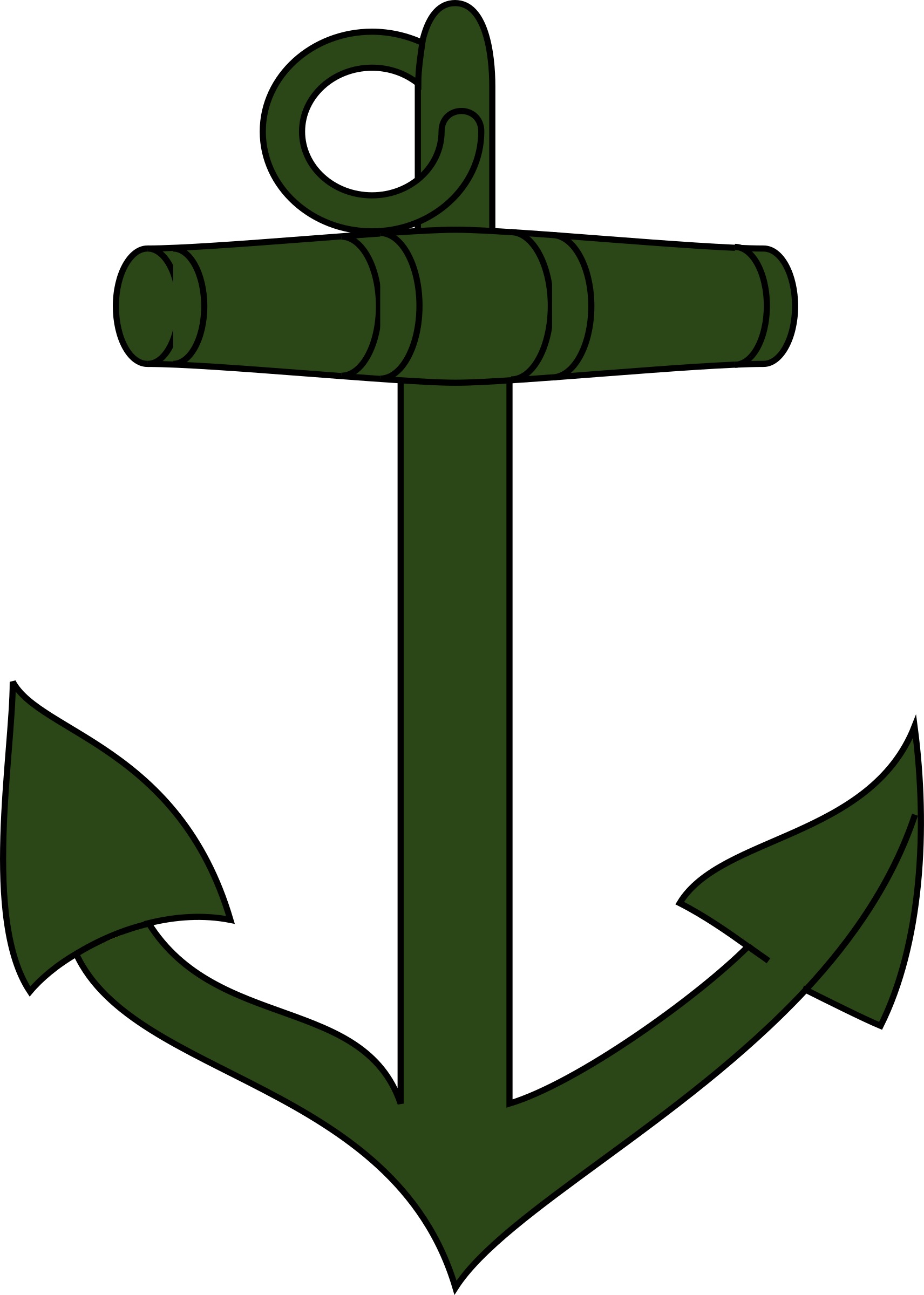 Green anchor vector clipart - Free Public Domain Stock Photo