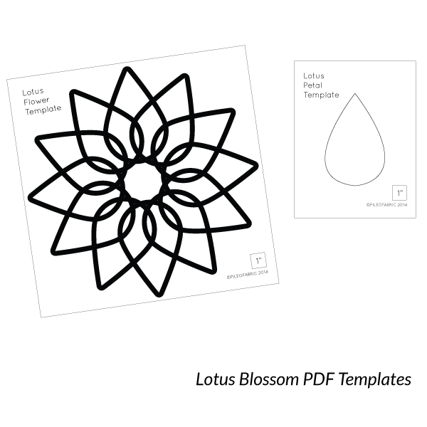 Lotus Blossom Block Templates – Pile O' Fabric