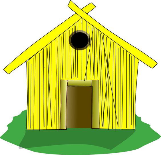 kutcha house clipart - photo #29