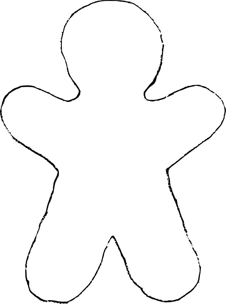 904 views Best Photos of Gingerbread Man Template Large - Gingerbread Man ...