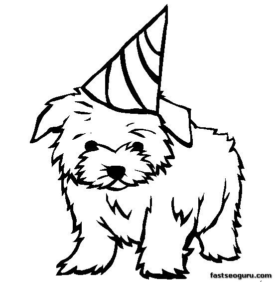 Free coloring pages draw a dog for kids concept design home dog ...
