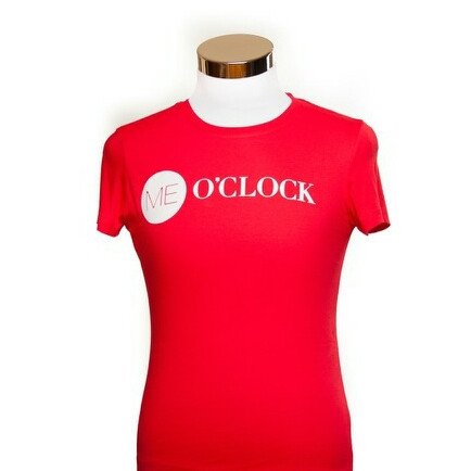 ME O'CLOCK - Women's Me O'clock Red and White T Shirt built in New ...