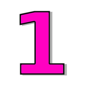 Light pink number 1 with crown clipart - ClipartFox - ClipArt Best