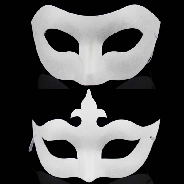 544 views Aliexpress.com : Buy DIY hand painted Halloween white face mask ...