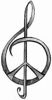 treble clef peace sign tattoo clipart best treble clef peace sign tattoo clipart best