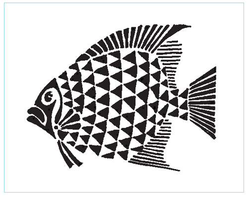 CC-Stencils.com Fantasy Fish Stencils Set Two