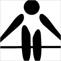 Olympic sports weightlifting pictogram clip art Free vector for ...