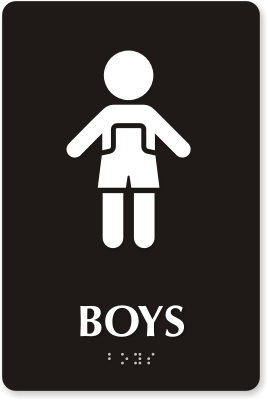 Restroom Signs For Schools - Durable School Restroom Signs