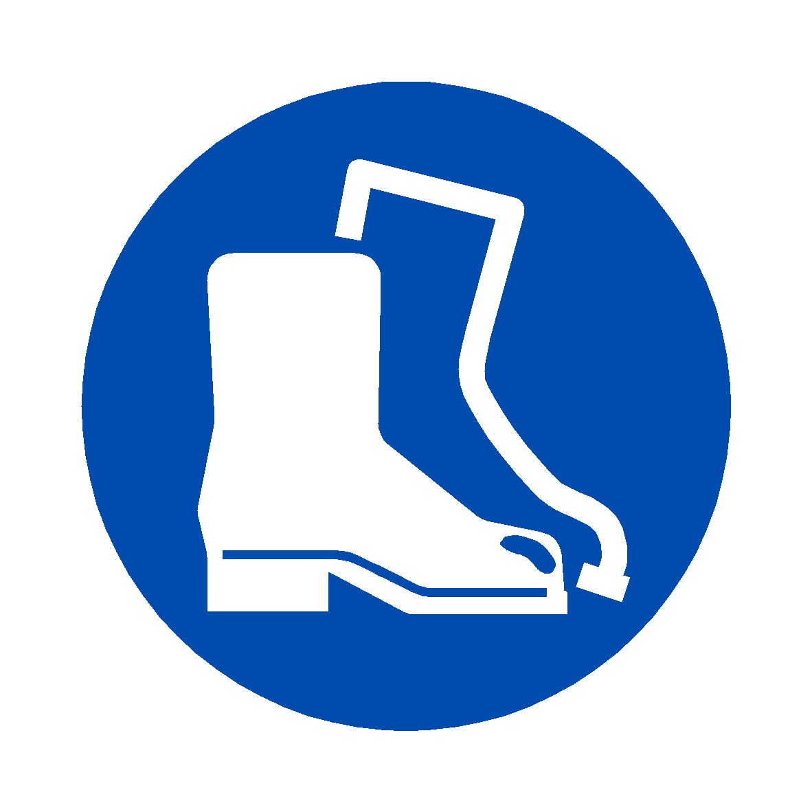 Foot protection signs
