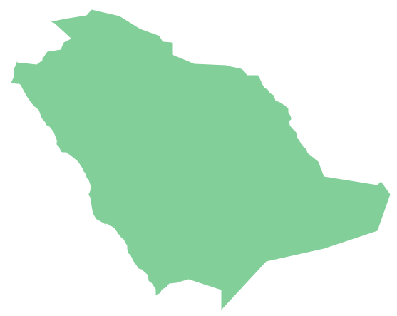 Saudi arabia map clipart