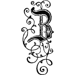 Decorative Letter B Clipart - Polyvore