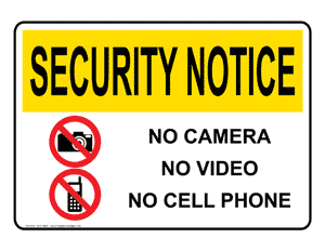 Cell Phones: OSHA Cell Phone Use sign #OUE-4660 - No Camera No ...