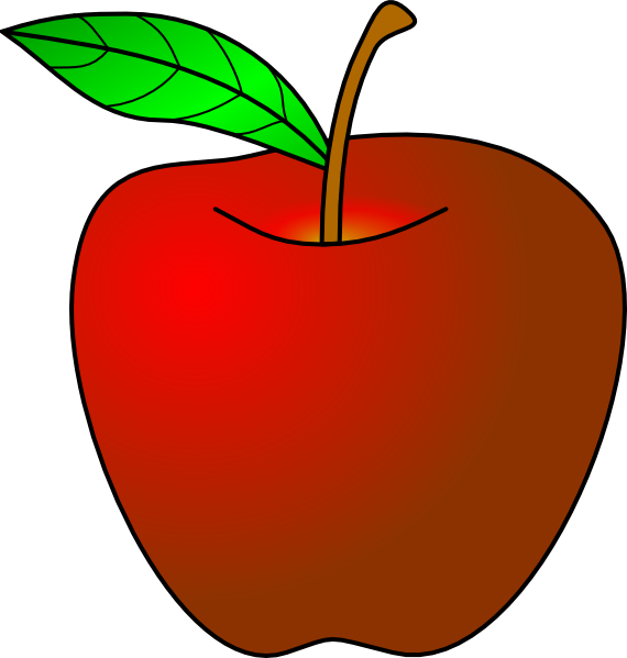 apple clipart black - photo #45