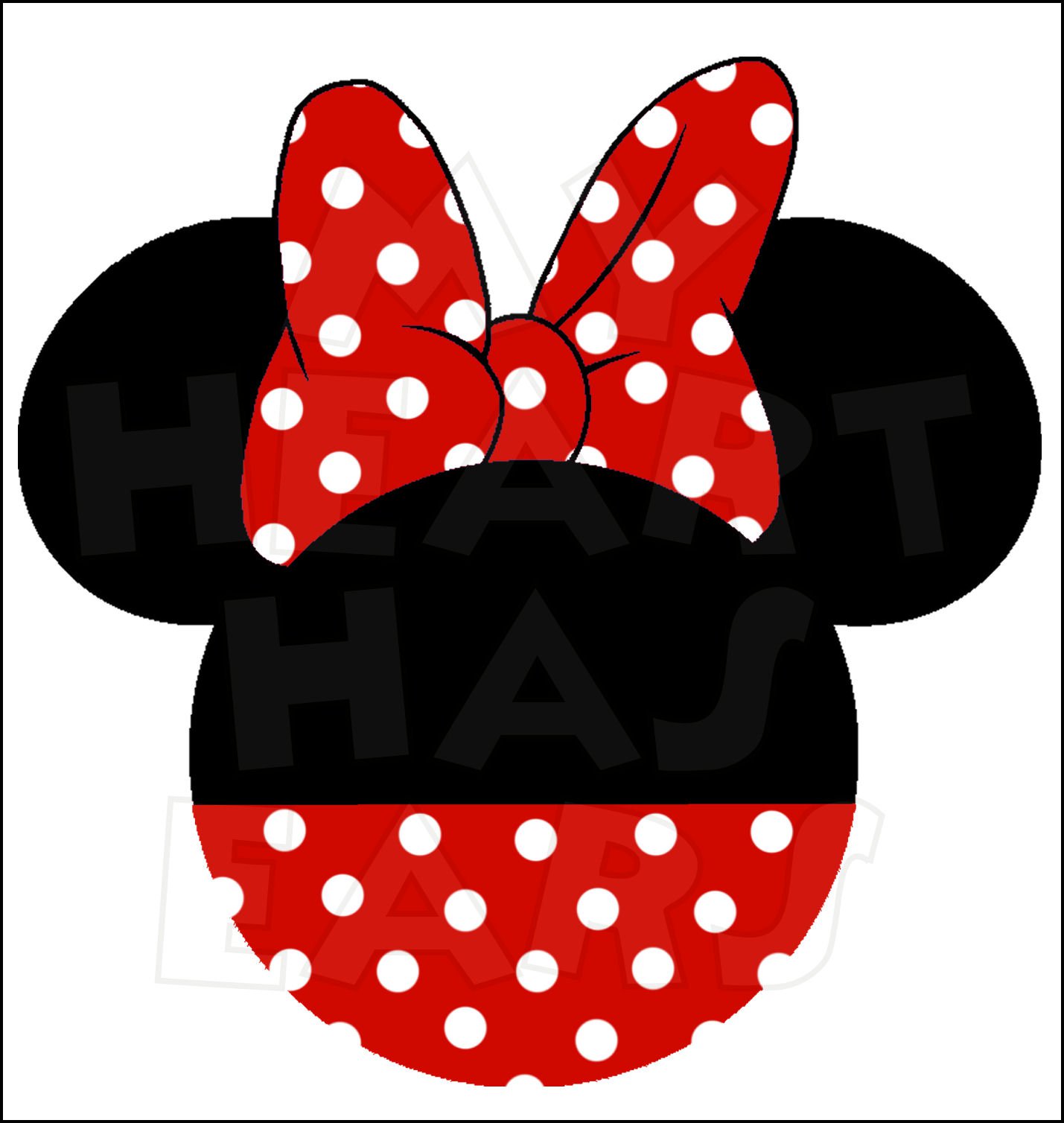 Minnie mouse silhouette clipart