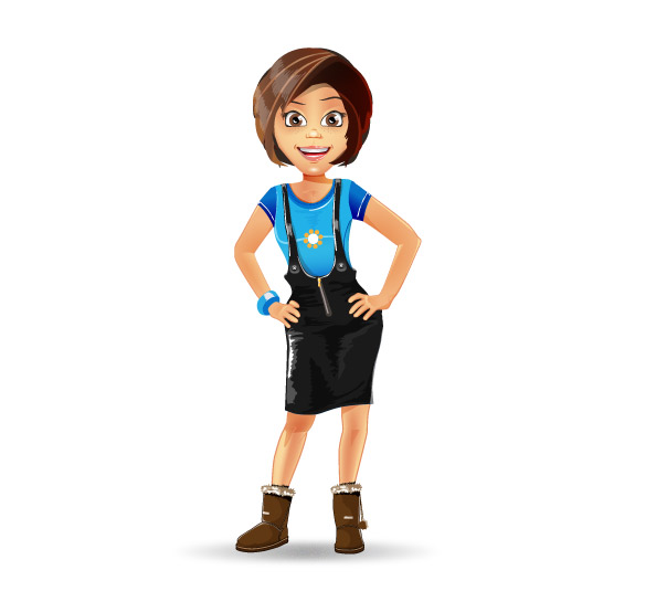 Girl Cartoon Characters With Short Hair | ExtraVital Fasion - ClipArt Best  - ClipArt Best