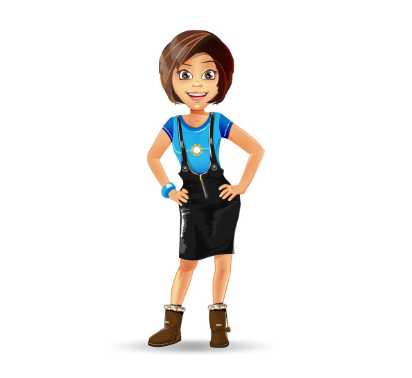 Girl Cartoon Characters With Short Hair | ExtraVital Fasion