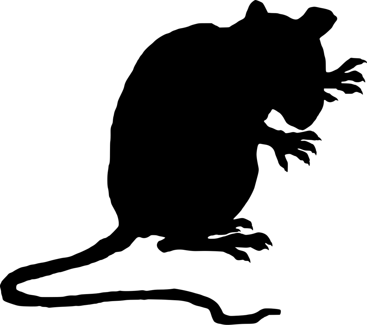 Silhouette Rats Clipart - Free to use Clip Art Resource