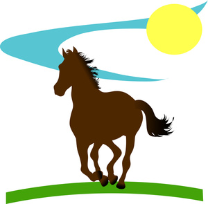 Free Horse Clip Art Image - Wild Horse or Stallion Running Free in ...