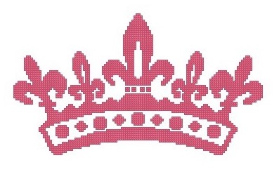 Free Princess Crown Cross-Stitch Pattern | Crafty Girl In the Real ...