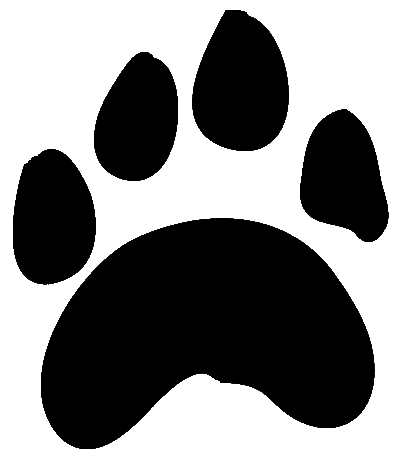Bulldog Paw Print Clip Art