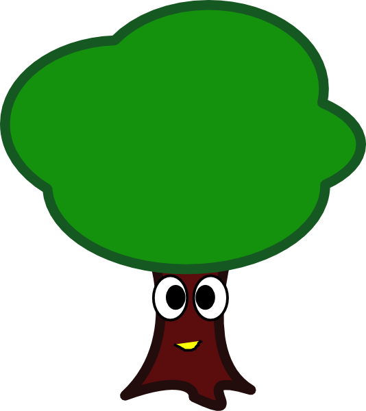 Cartoon Trees With Faces - ClipArt Best