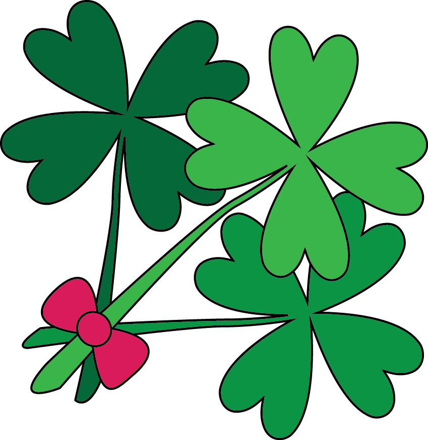 Free Bunch of Shamrocks Digital Stamp - Free Digital Stamp for ...