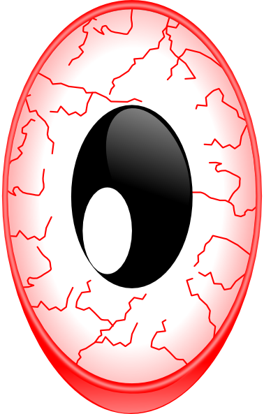 Bloodshot Eye Ball clip art - vector clip art online, royalty free ...