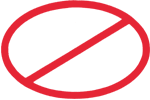 Empty Slash - "Not" Symbol Red Cutout - EvolveFISH and ...