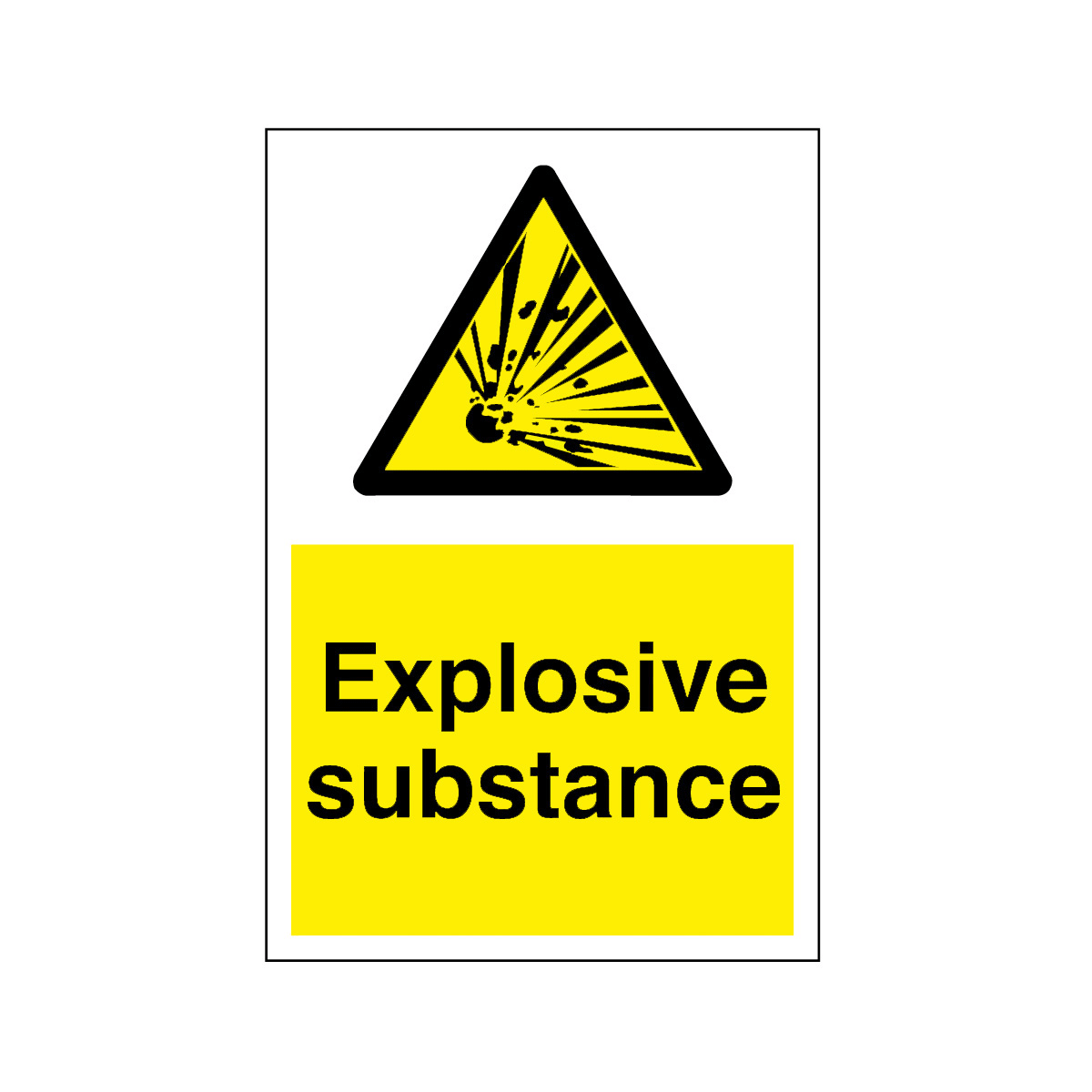 Pix For > Explosives Warning Sign
