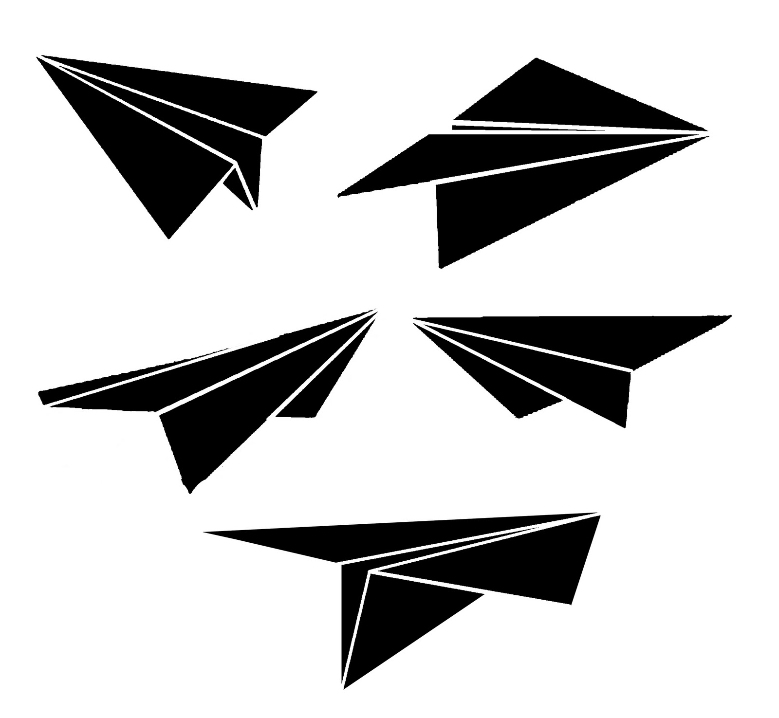 Paper Airplane and Repeating Chevron Template. Free black and white templates to download and use. I use them to make designs in Spoonflower, ...