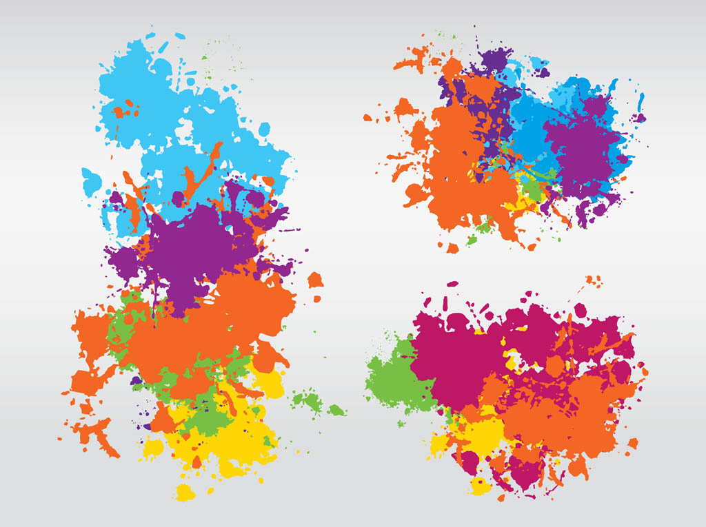 colorful splash design stock vector clipart a splash of various