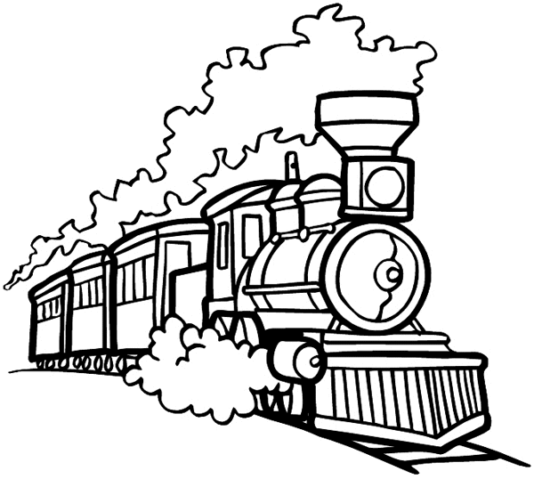 vinyl decal. Customize this steam engine chugging along vinyl sticker to bring back memories. You can add your own and a color free and easily on line as you order. Trains 096-0054