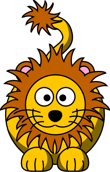Lion Face Cartoon Clip Art | Mewarnai