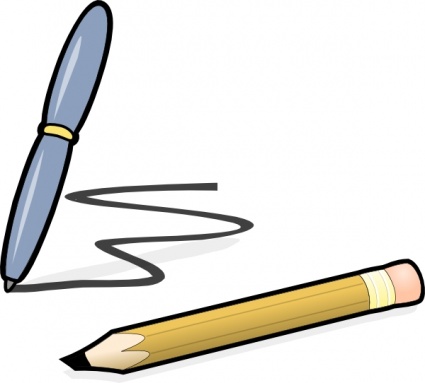 Pencil And Paper Clipart - Free Clipart Images