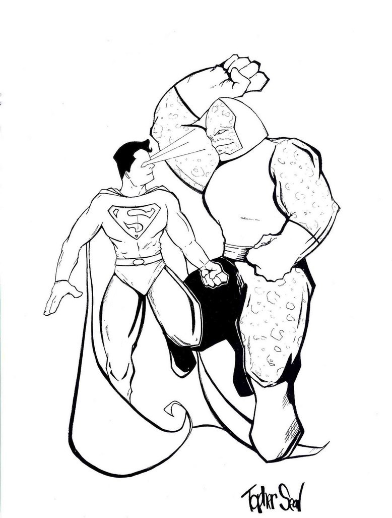 Super Man In Black And White - ClipArt Best